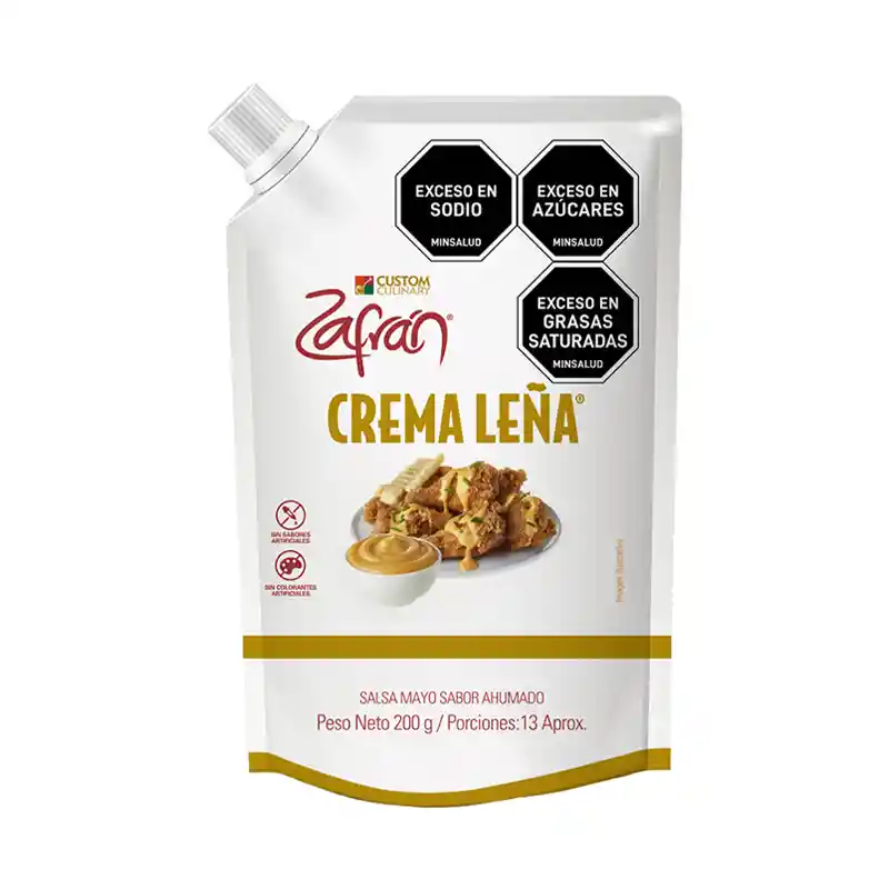 Zafrán Salsa Mayo Crema Leña Sabor Ahumado
