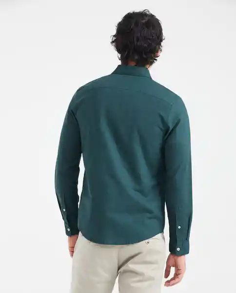 Camiseta Linen With Duck Verde Nafta Ultra Oscuro M Chevignon