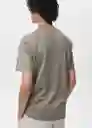 Camiseta Bellow Gris Talla L Hombre Mango