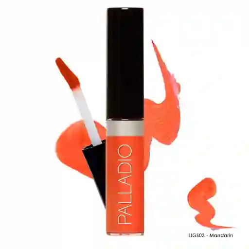 Palladio Labial Líquido Lip Lacquer Mandarina