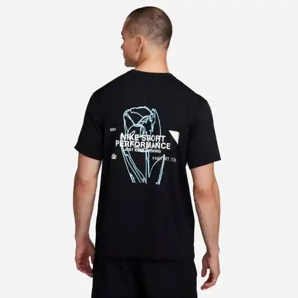 Nike Camiseta Uv Hyverse Gx Para Hombre Negro Talla S