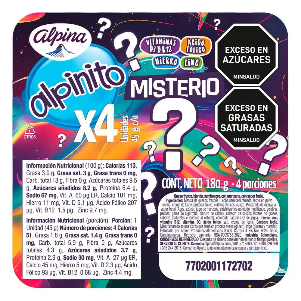 Alpinito Misterio Queso Petit