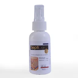 Septiderm Solución Antiséptica para Perros y Gatos