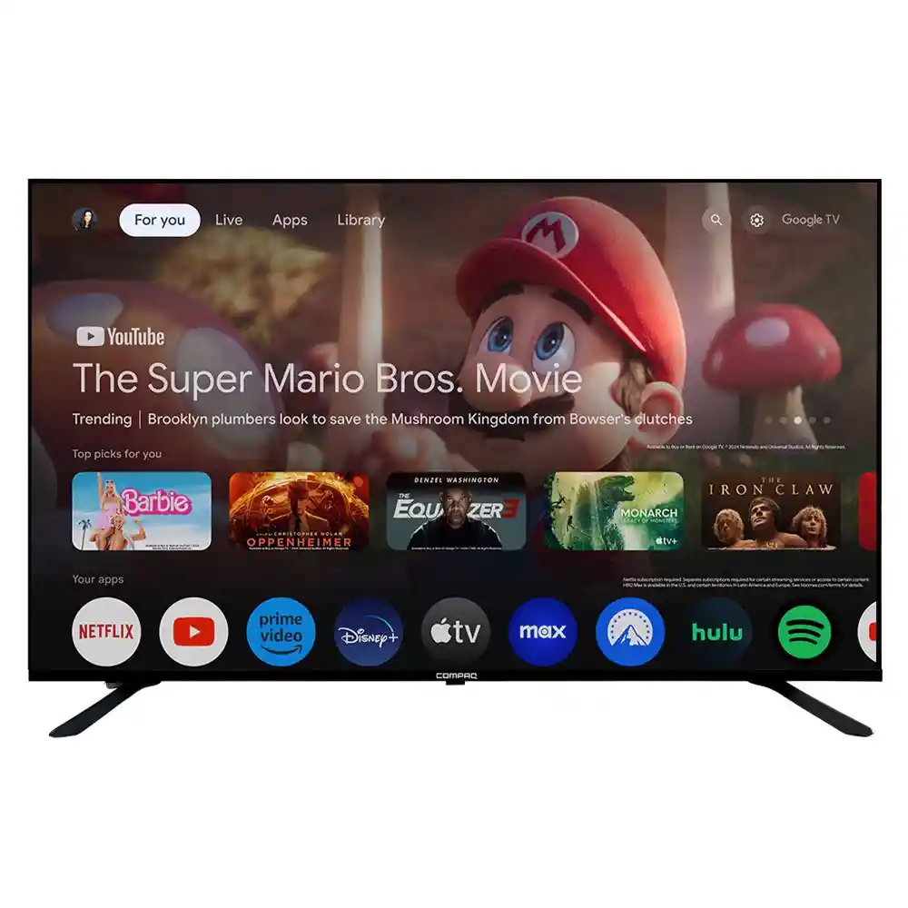 Televisor Compaq 55 Pulgadas Led Uhd4k Smart Tv Qlg55euhd