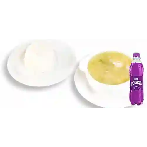 Combo Sopa de Ajiaco + Uva Postobon 250 ml