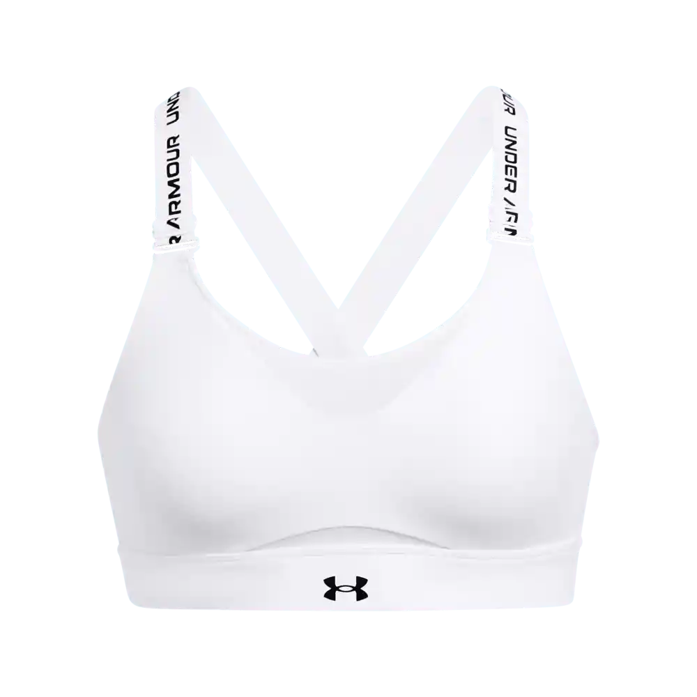 Under Armour Crop Infinity High Bra 223 Blanco Mujer Blanco Sac