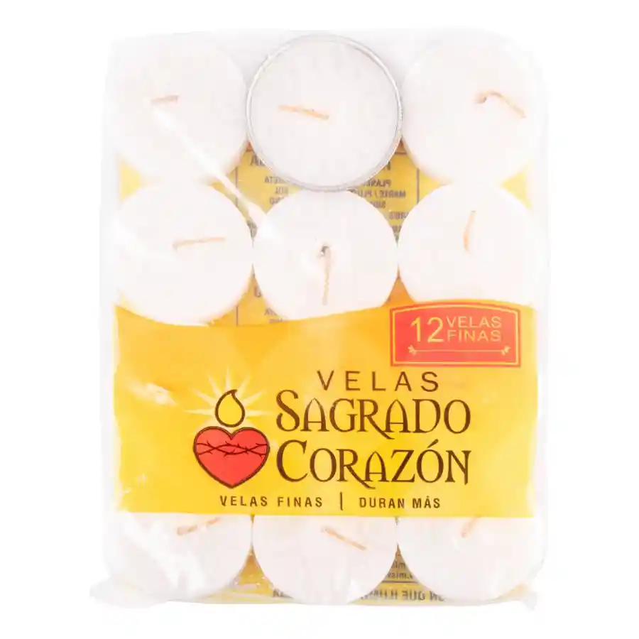 Sagrado Corazón Velas Finas Pebetero Farol x12