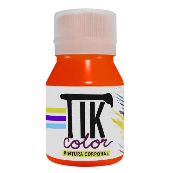 Tikcolor Maquillaje Artístico Fluor Naranja 30 mL C18