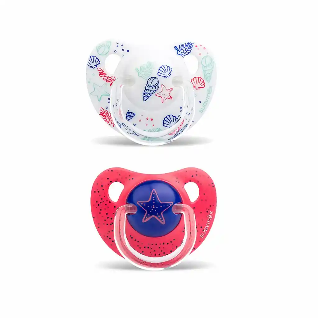 Suavinex Chupo in The Sea Anatómico Blanco-Rojo