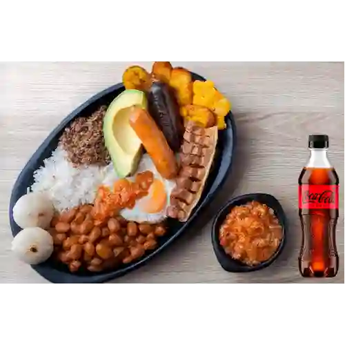 Combo Bandeja Paisa + Coca-Cola ZERO 400ml