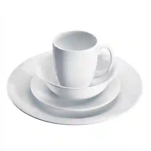 Corelle Vajilla White-Dx Redonda