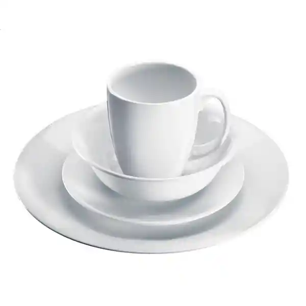 Corelle Vajilla White-Dx Redonda