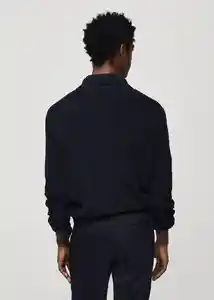 Buzo Buzo Jersey Cottonp Navy Talla M Hombre Mango