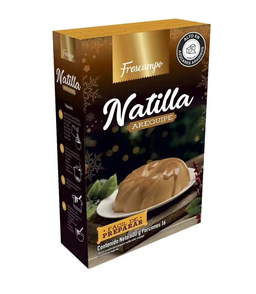 Mezcla Natilla Arequipe Frescampo 600 Gr