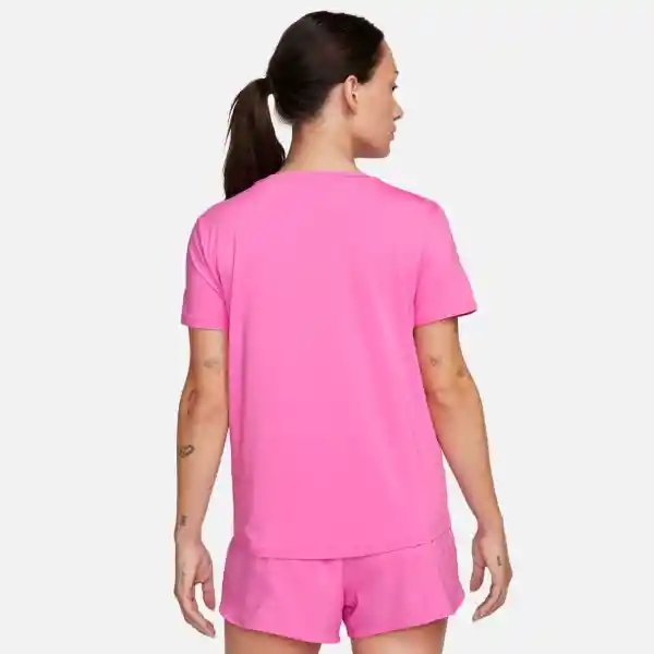 Nike Camiseta One Classic Top Rosado Para Mujer Talla L