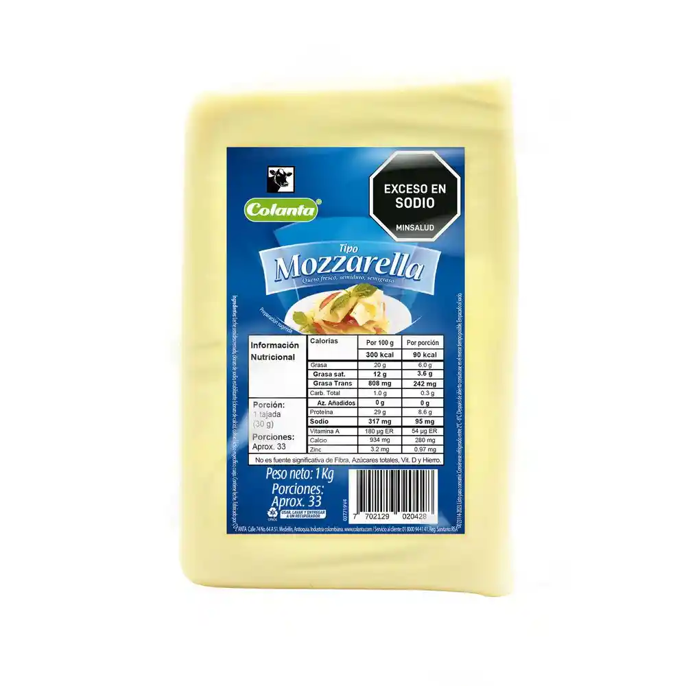 Colanta Queso Mozzarella