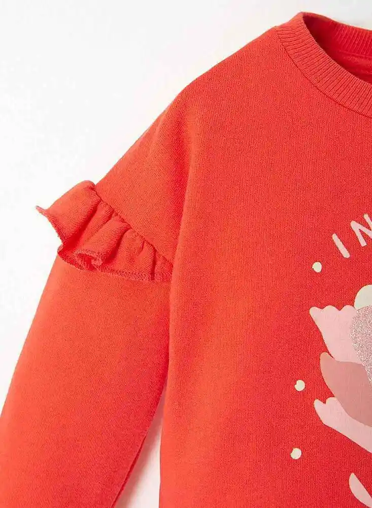 Buzo Sin Capucha 4t-rojo 304