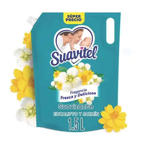 Suavitel Suavizante Eucalipto y Jazmín 1.5 L