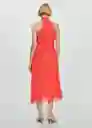 Vestido Adela Coral Talla S Mujer Mango