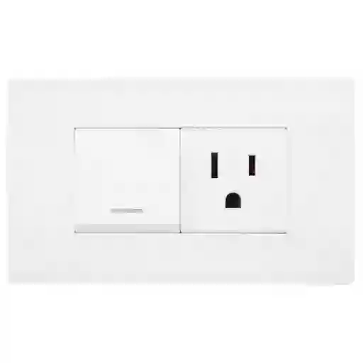 Toma Switch Línea Bk Plus 110-220 118K-07-3W HT20682