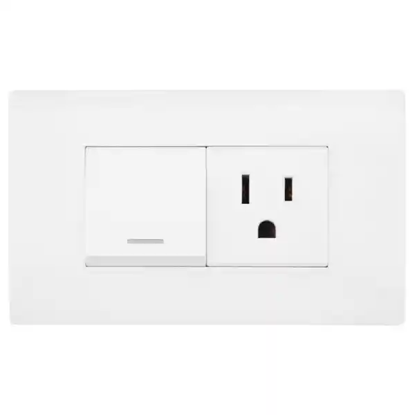 Toma Switch Línea Bk Plus 110-220 118K-07-3W HT20682