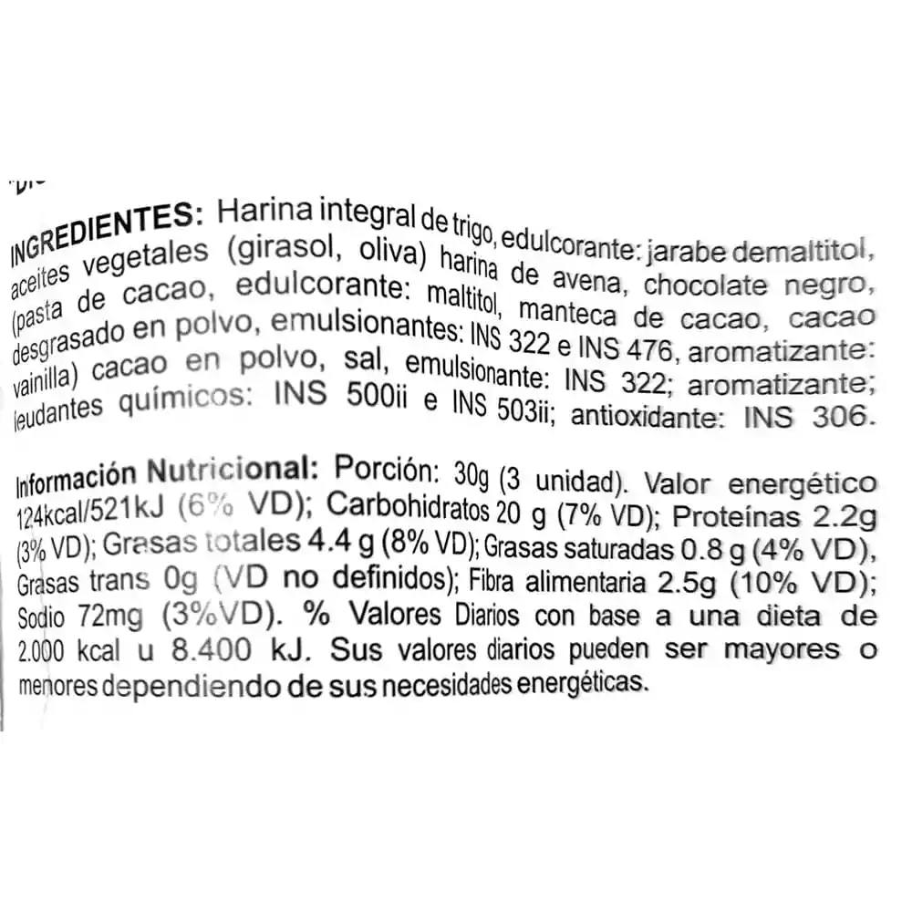 Digestive Galletas Con Cacao