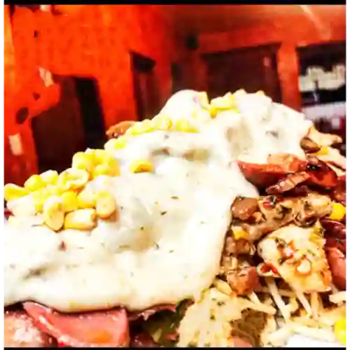 Salchipapa Don Oso