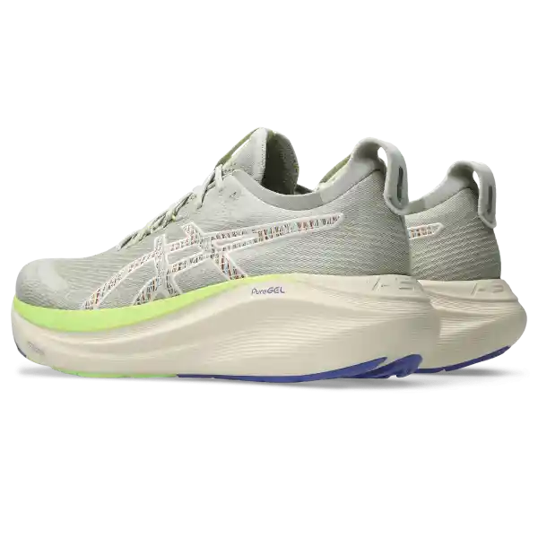 Asics Tenis Gel-Nimbus 27 Tr Para Correr Hombre Verde Talla 8