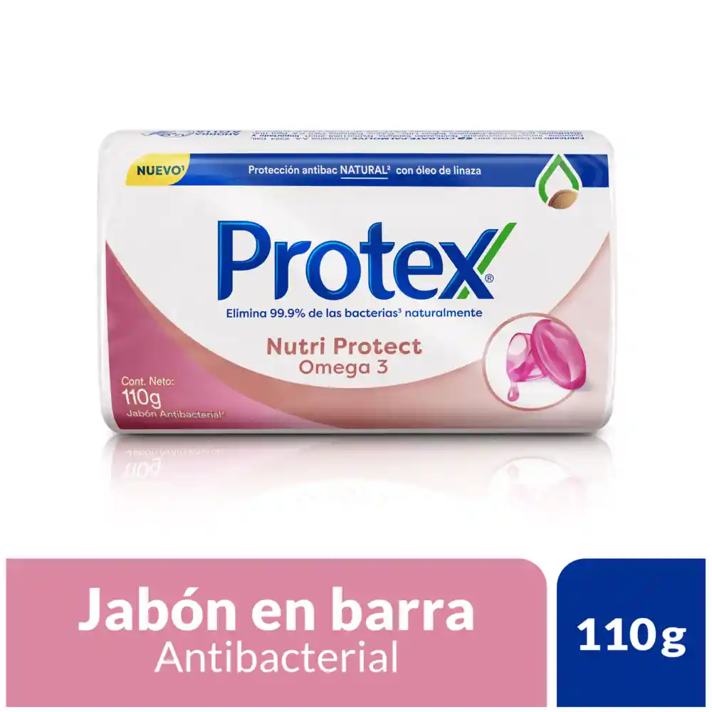 Protex Jabón de Tocador con Nutri Protect Omega 3 en Barra