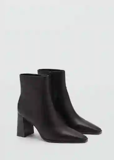 Botines Pala Negro Talla 38 Mujer Mango