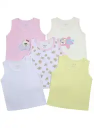 Oggi Pack Camiseta Manga Sisa Talla 0/3 Meses Color Rosa Claro