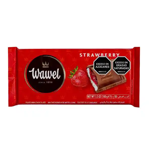 Wawel Barra Chocolate Relleno Yogur y Fresa