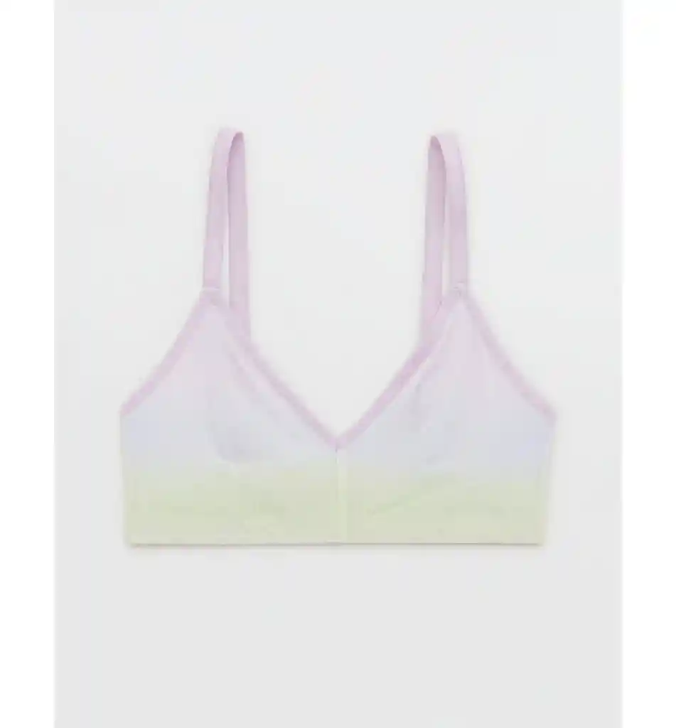 Bralette Blanco y Lila Medium American Eagle