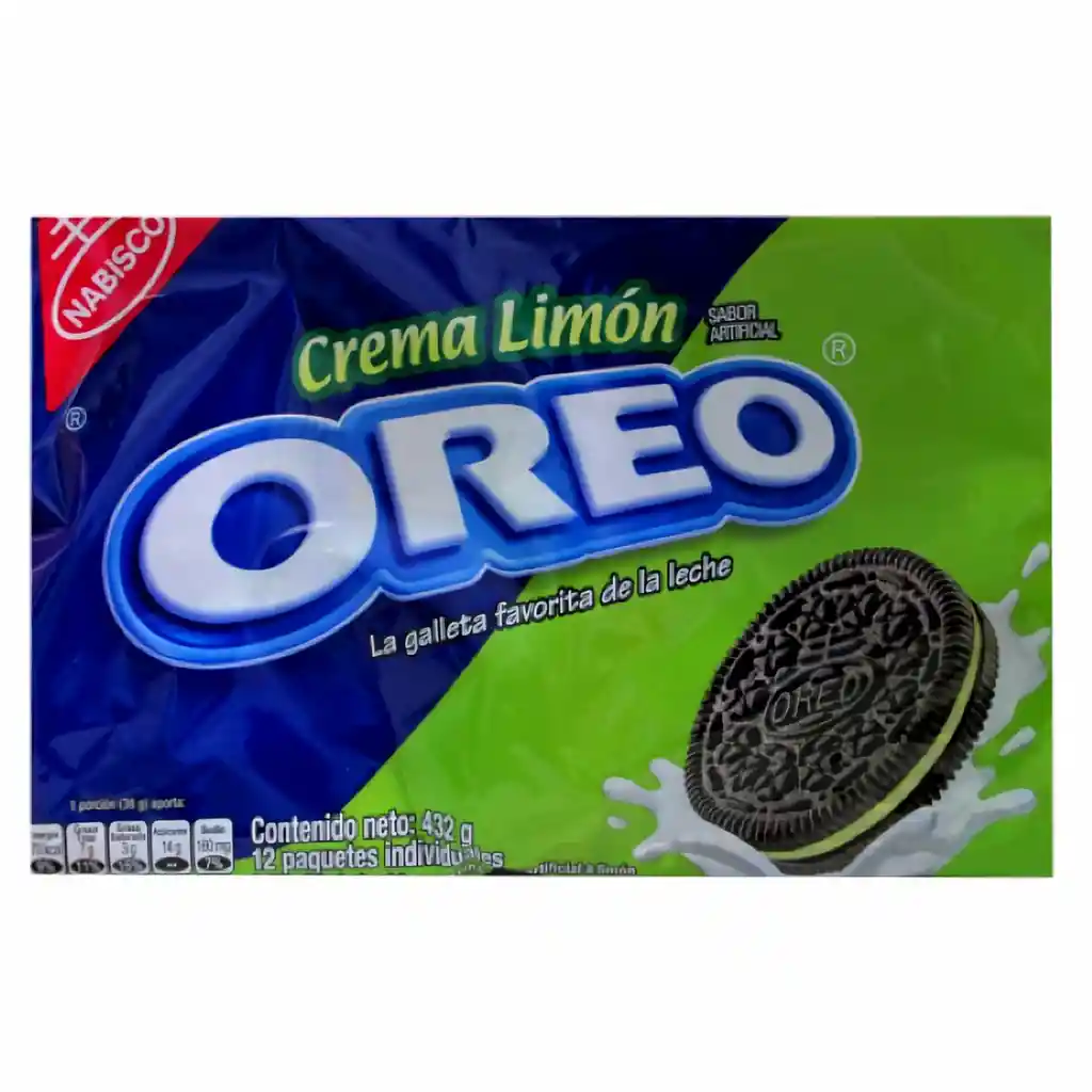 Oreo Galleta Doble Limon Paquete