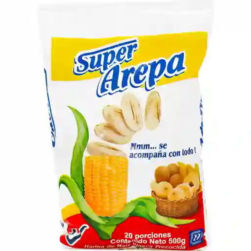 Súper Arepa Harina de Maíz Blanco