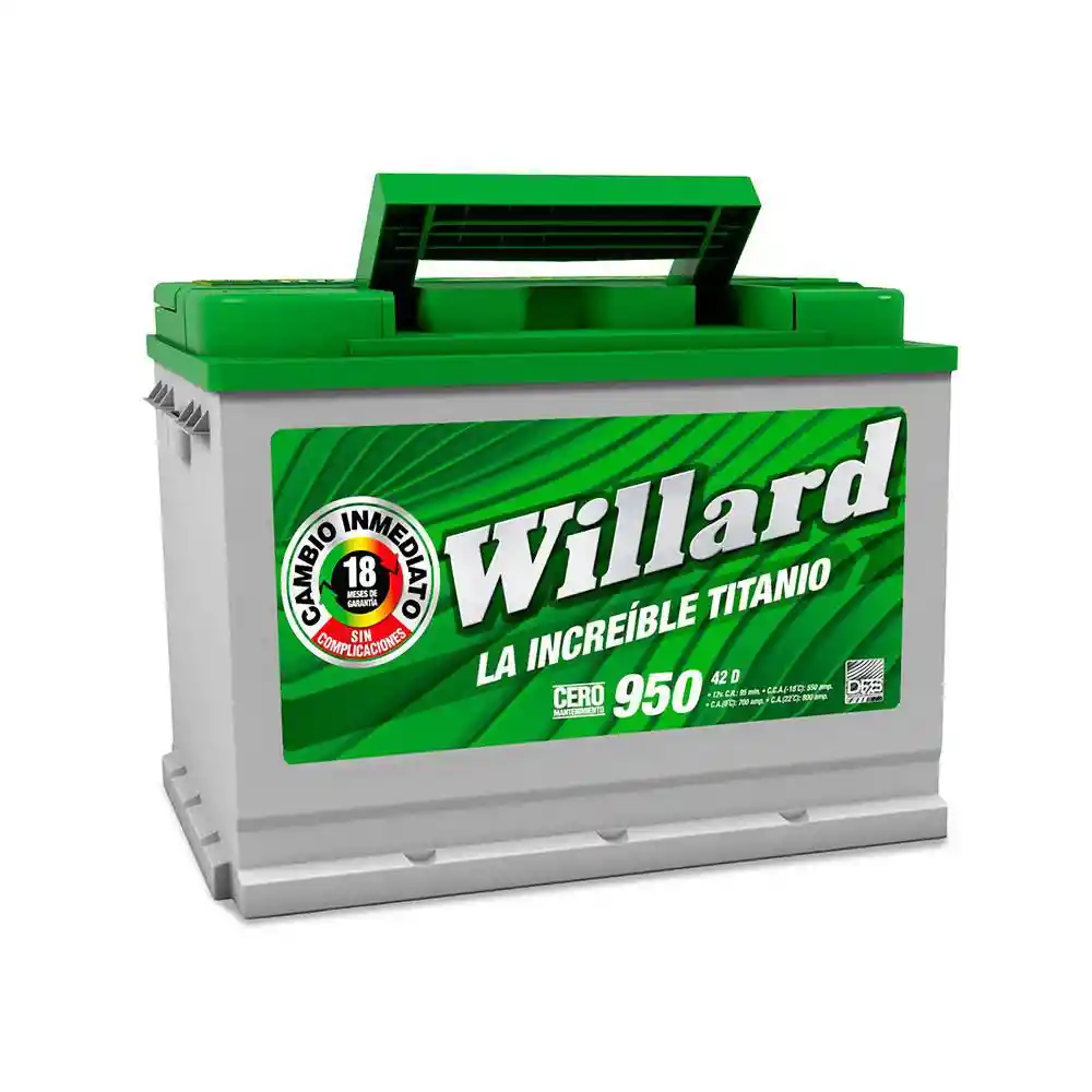 Bateria 42d-950 Willard Increible Titanio Willard 42d-950