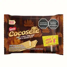 Galletas COCOSETTE Wafer con crema de coco pague 7 lleve 8 x 368g