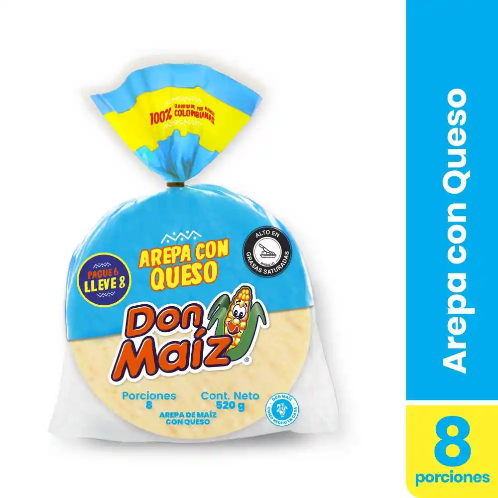  Don Maíz Arepa de Maíz con Queso 