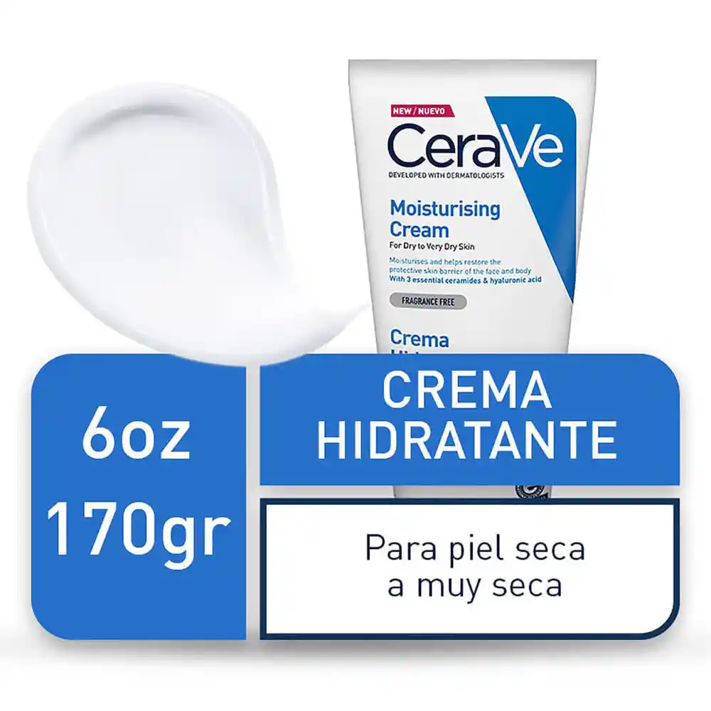 CeraVe Crema Hidratante para Piel Seca