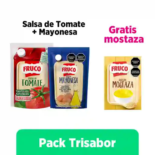 Salsa de Tomate Fruco 400G + Mayonesa Fruco 380g GRATIS Mostaza Fruco 80G