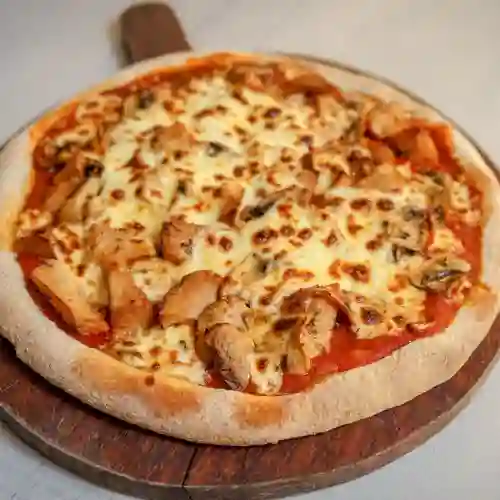 Pizza pollo champiñón