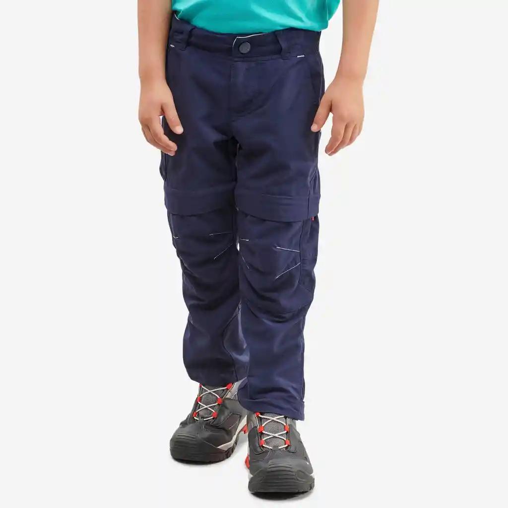 Pantalón Convertible de Senderismo Para Niños 2-6 Años Quechua Mh500 Azul