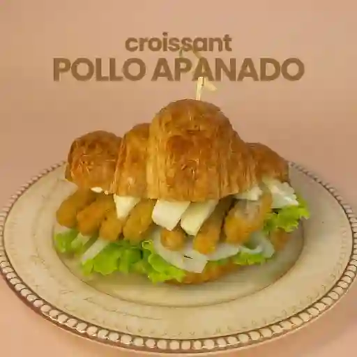Croissant pollo apanado