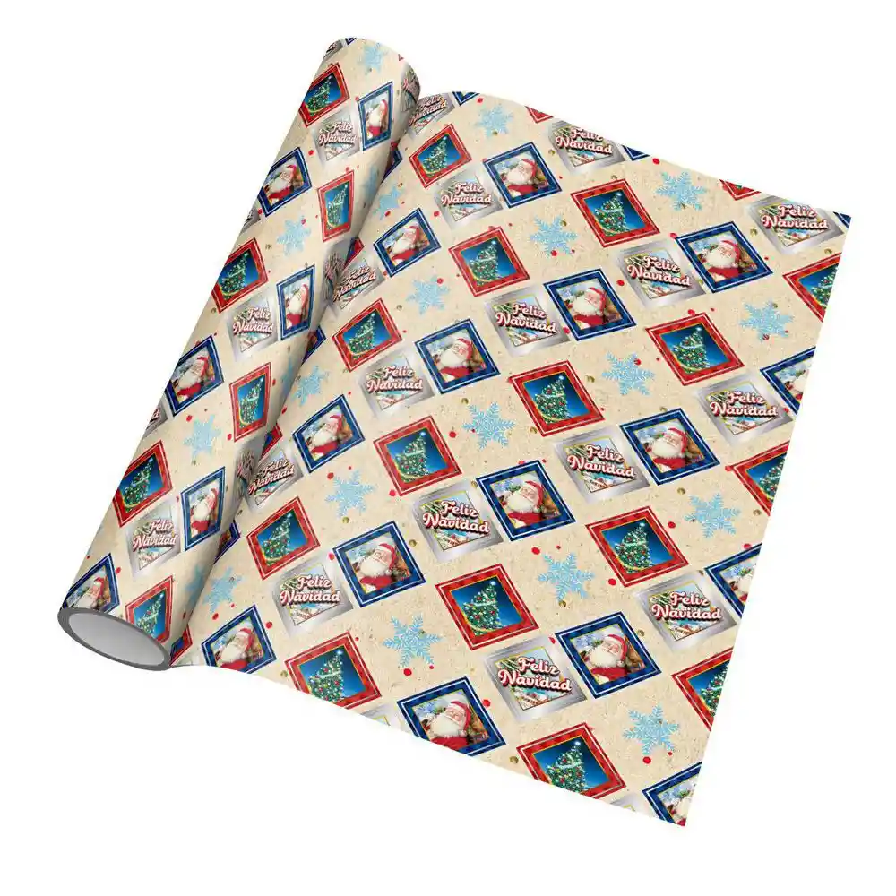 Rollo de Papel Regalo Navidad Kraft Display Primavera 3755481