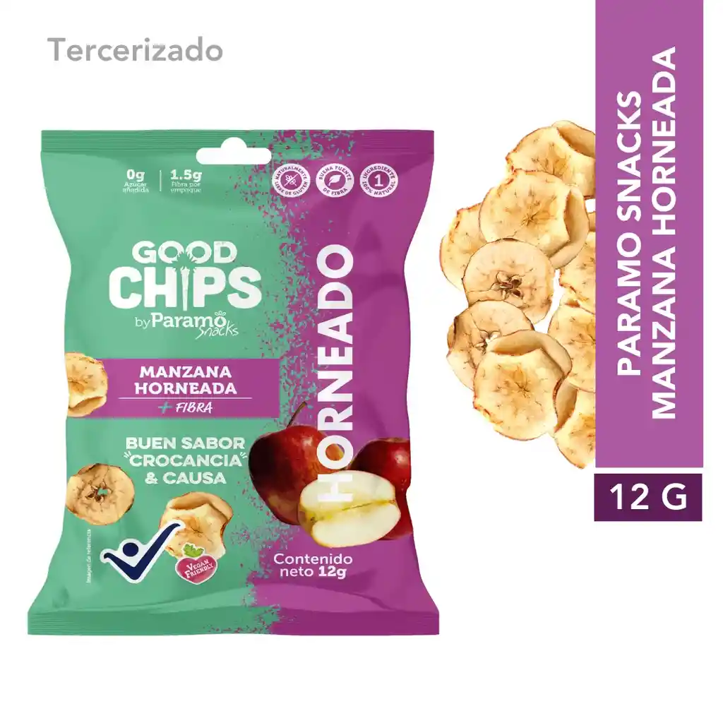 Paramo Snacks Manzana horneada 12gr