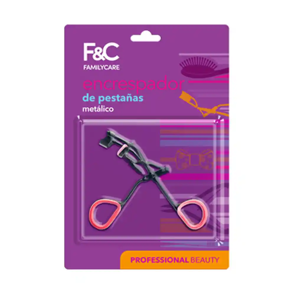 Encrespador Family Care Pestañas Metálico 1und