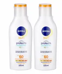 Nivea Bloqueador Sun Protect para Piel Sensible FPS 60