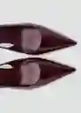 Zapatos Neckb Burdeos Talla 37 Mujer Mango