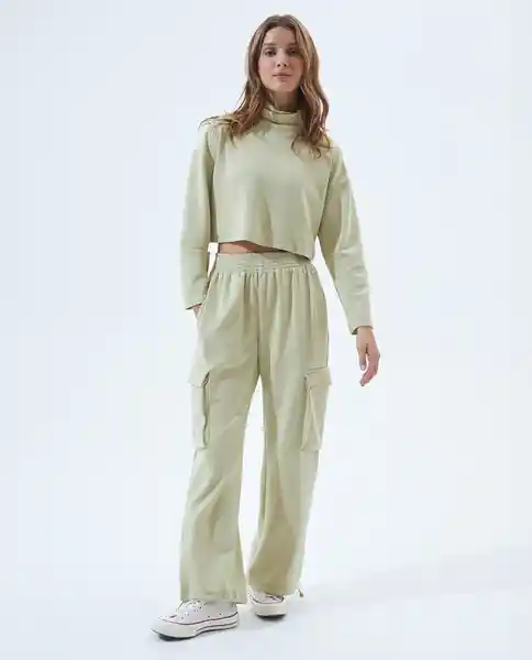 Pantalón Mujer Verde Talla 12 631F000 Americanino