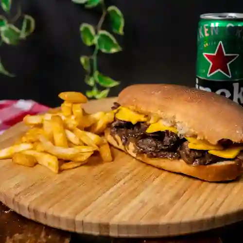 Combo Sándwich Philly Cheese Steak